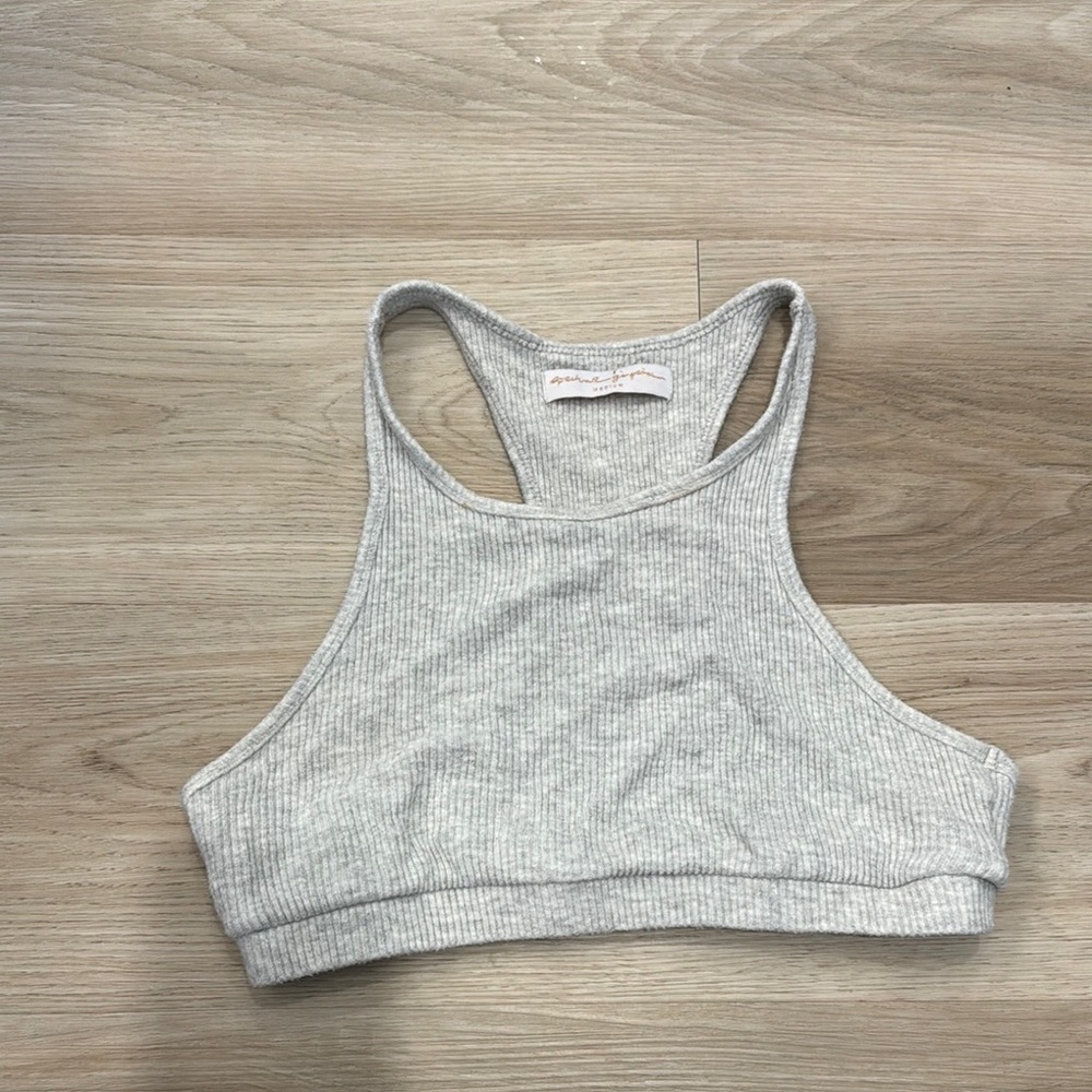 Spiritual Gangster Gray Sports Bra Intimates